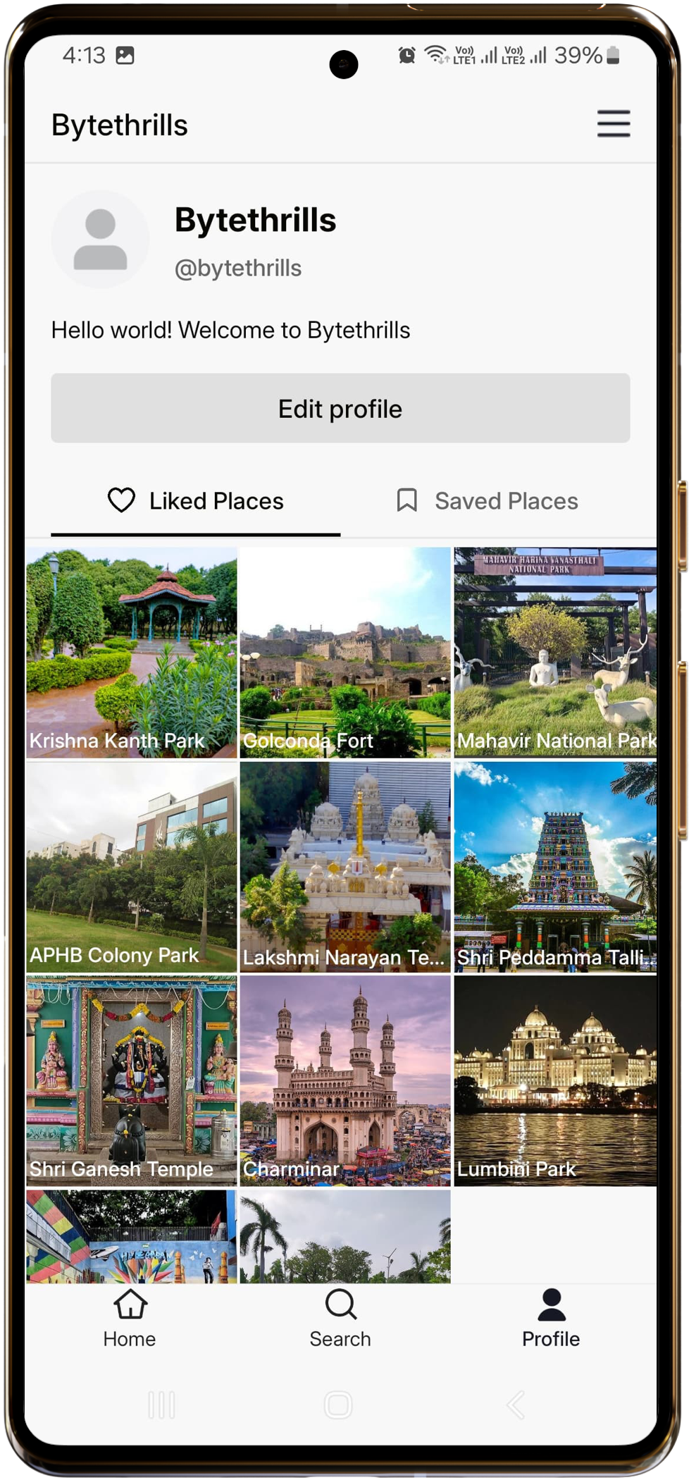 Bytethrills app details page